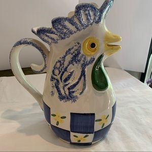 Vintage Rooster pitcher made in Portugal Jay Wilfred div. Of Andrea Sadek.